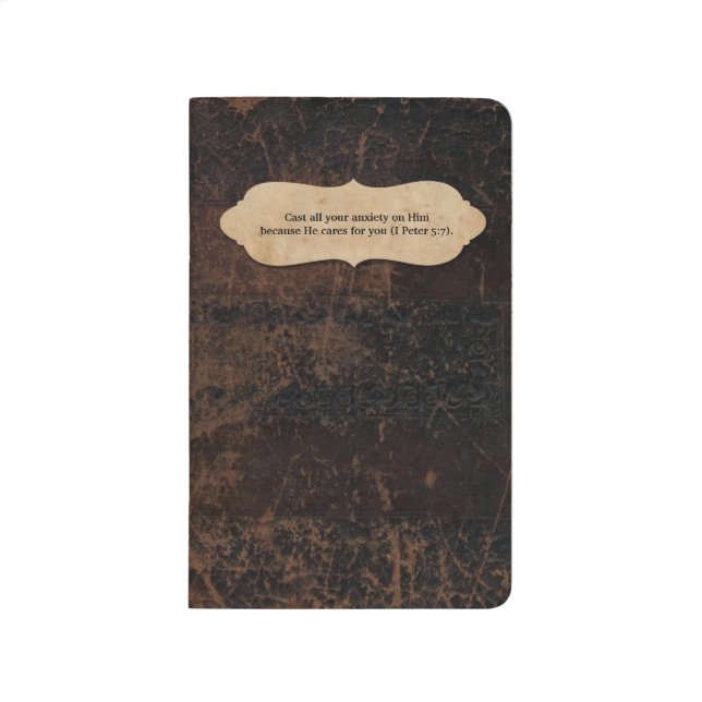 Faux Leather Personalized with Scripture Journal (Front)