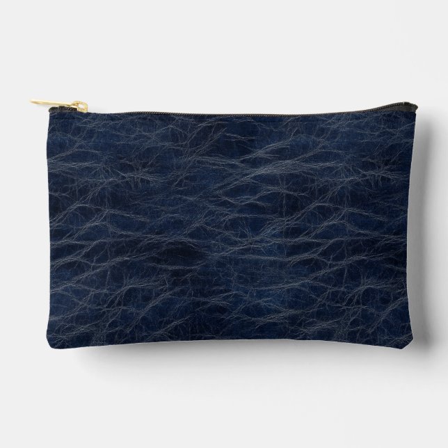 Faux Leather Print  Accessory Pouch (Front)