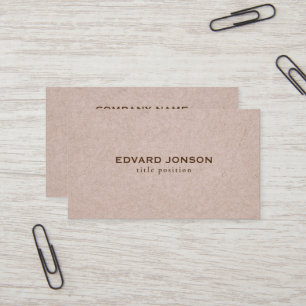 Faux Leather Texture Pattern Business Card