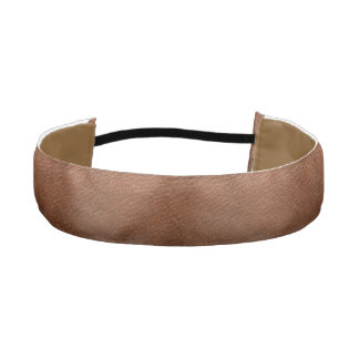 Faux Leather Walnut Brown Headband