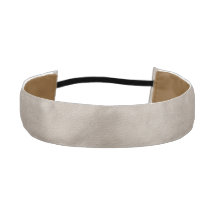 Faux Leather White Headband