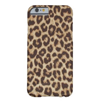 Faux Leopard Fur Barely There Iphone 6 Case by party_depot at Zazzle