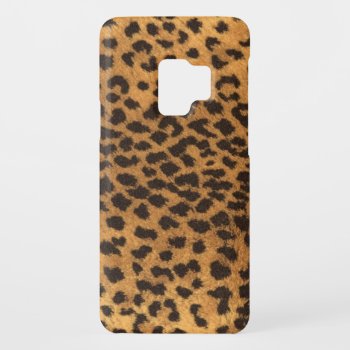 Faux Leopard Fur Case-mate Samsung Galaxy S9 Case by Case_Depot at Zazzle
