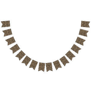 Faux Leopard Fur Fun Bunting Flags