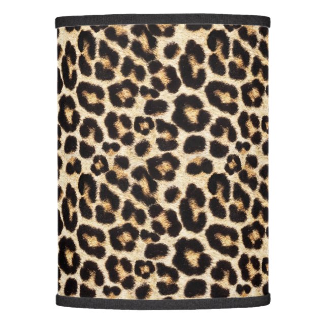 Faux Leopard Fur Lamp Shade (Front)