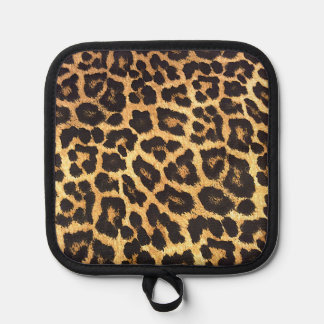 Faux Leopard Skin Pot Holder