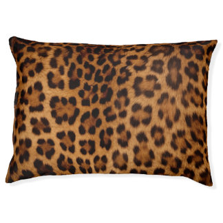 Faux Leopard Skin Print | Large Dog Bed