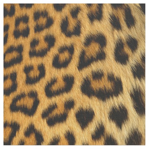 Faux Leopard Spots Fur Fabric
