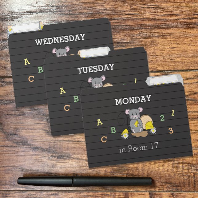 Faux letter Board Mouse Teacher (Pack 1)  File Folder (Creator Uploaded)