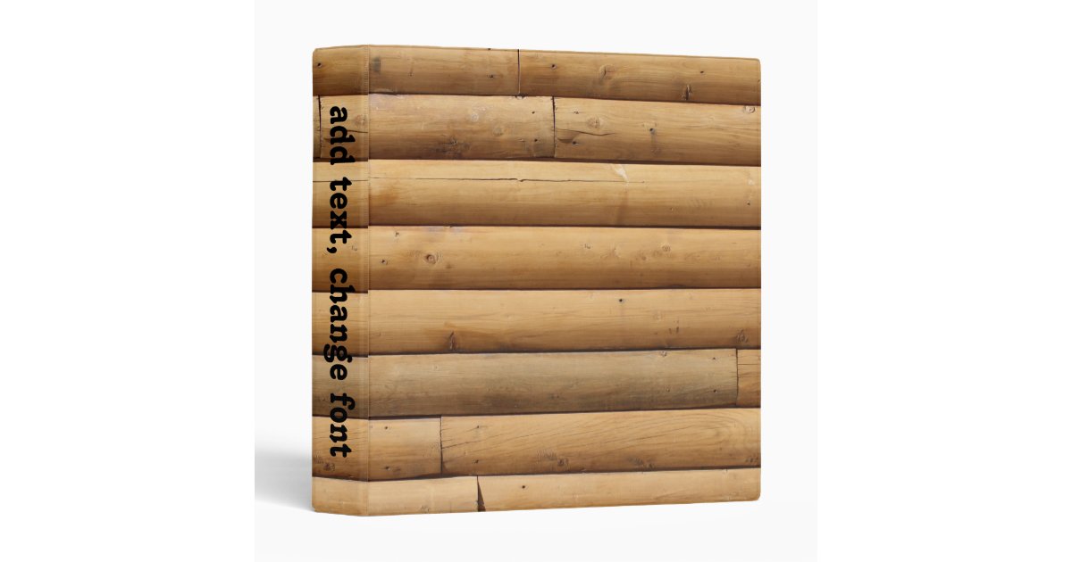 Faux Log Cabin Siding Background 3 Ring Binder Zazzle Com
