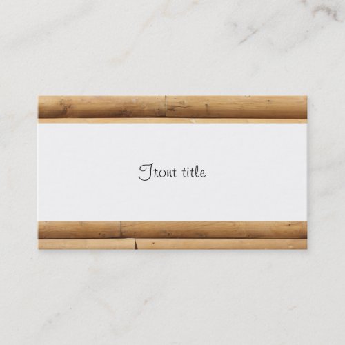 Log Cabin Siding Background Business Card