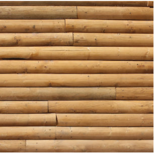 Faux Log Cabin Siding Background Statuette