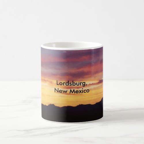 Faux Lordsburg New Mexico Sunset Mug