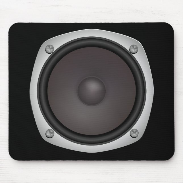 Faux Loudspeaker Mouse Pad (Front)
