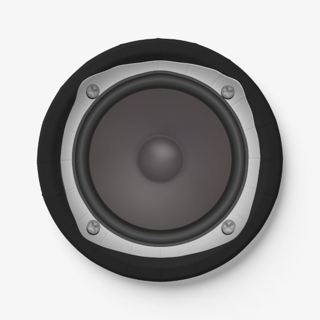 Faux Loudspeaker Paper Plates (Front)