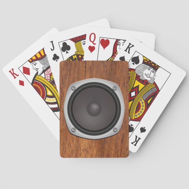 Faux Loudspeaker Poker Cards (Back)