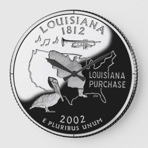 Faux Louisiana State Quarter Clock