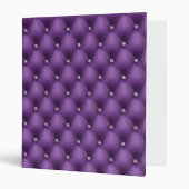 FAUX luxurious leather purple diamante folder (Front/Inside)