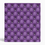 FAUX luxurious leather purple diamante folder (Front)