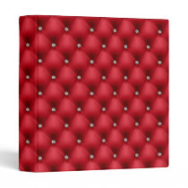 FAUX luxurious leather red diamante folder