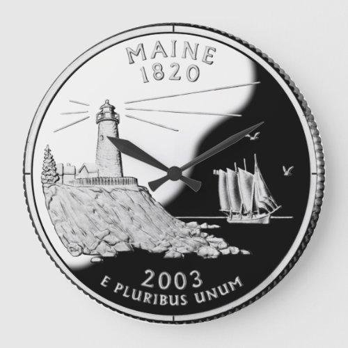 Faux Maine State Quarter Clock