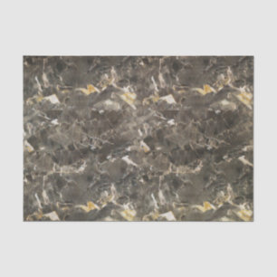 Faux Marble Black Gray Beige Tissue Paper