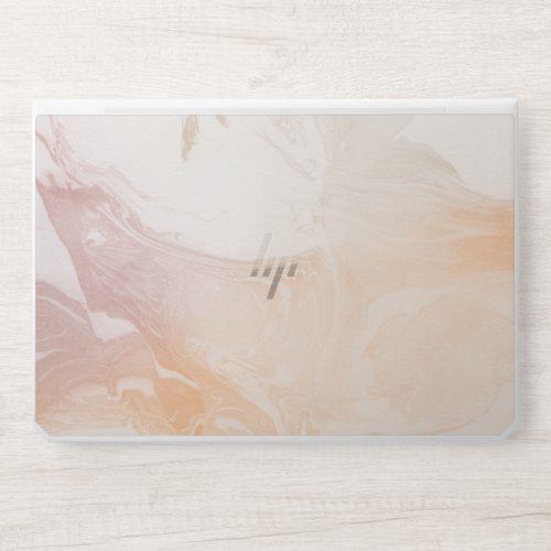 Faux Marble Blush Rose Gold Glitter HP Laptop Skin