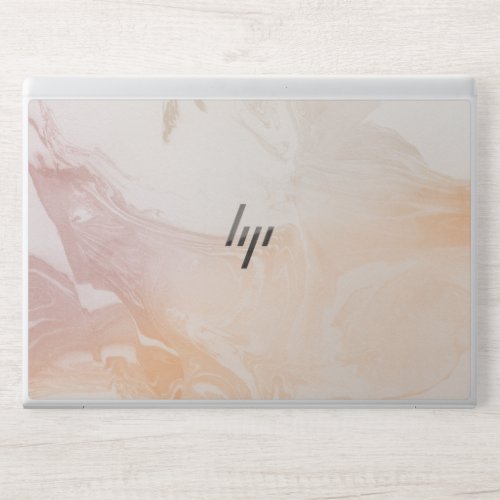 Faux Marble Blush Rose Gold Glitter HP Laptop Skin