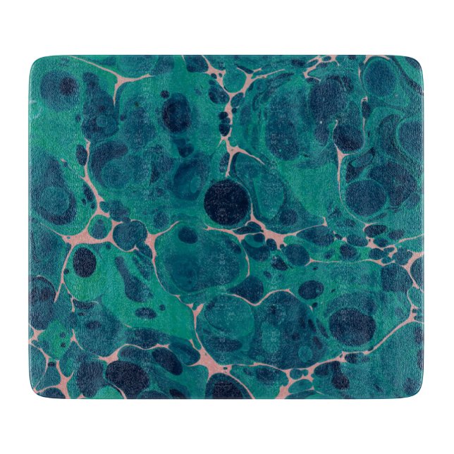 Faux Marble Florentine Endpaper Cutting Board (Front)