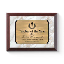 Faux Marble Teachers Award Plaque Faux Marble Teachers Award Plaque