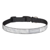 Faux Marble Texture Modern Minimal Marble Look Pet Collar (Front)
