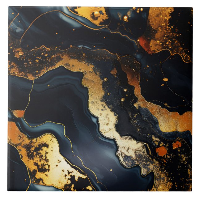 Faux marble tiled pattern  ceramic tile (Front)