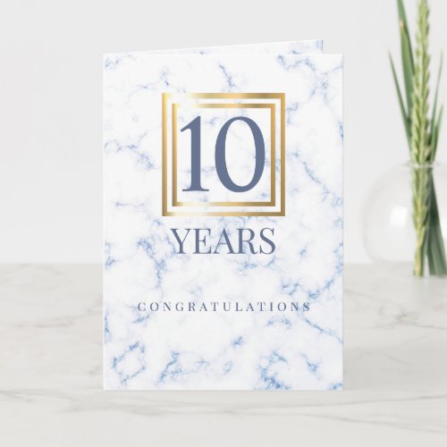 Faux marble UNIVERSAL employee anniversary card