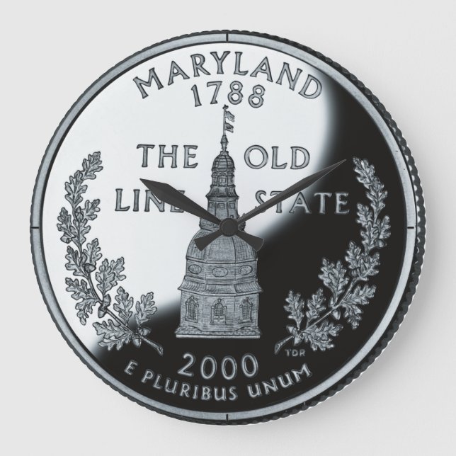 Faux Maryland State Quarter Clock (Front)