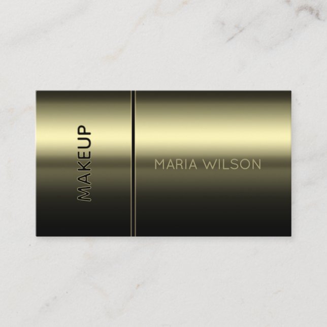 Faux mascara brush makeup Business Card (Front)