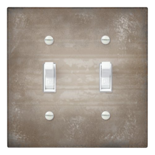 Faux Metal Brown Decor Light Switch Cover