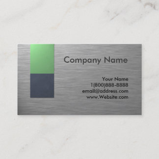 Faux Metal Business Card Design