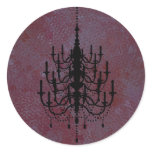 Faux Metal Chandelier Wedding Seal