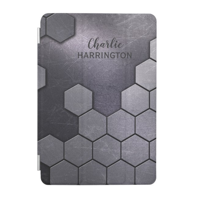 Faux Metal Pattern custom name device covers (Front)