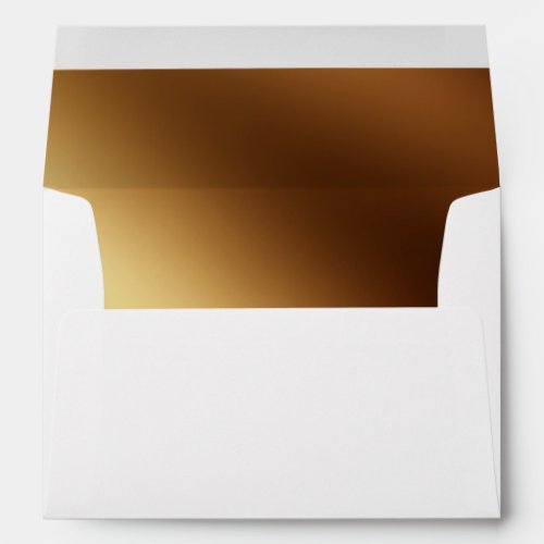 Faux_Metallic Gold Ombre Inside Return Address Envelope