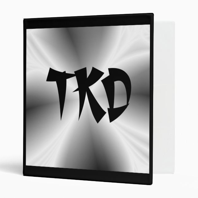 Faux Metallic Silver TKD Binder (Front/Inside)