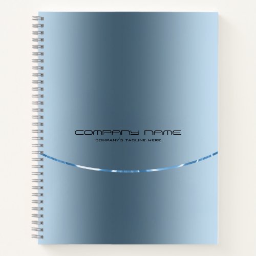 Faux Metallic Stainless Steel Look Notebook