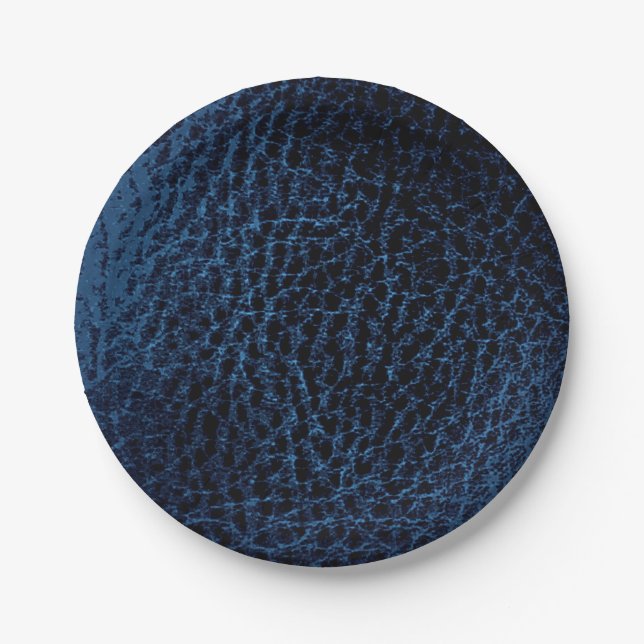 Faux Midnight blue plates- Paper Plates (Front)