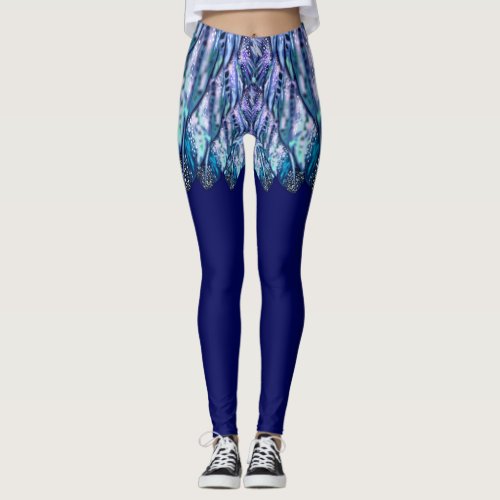 Faux Mini Feathers Skirt Funny Leggings