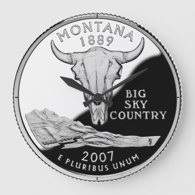 Faux Montana State Quarter Clock (Front)