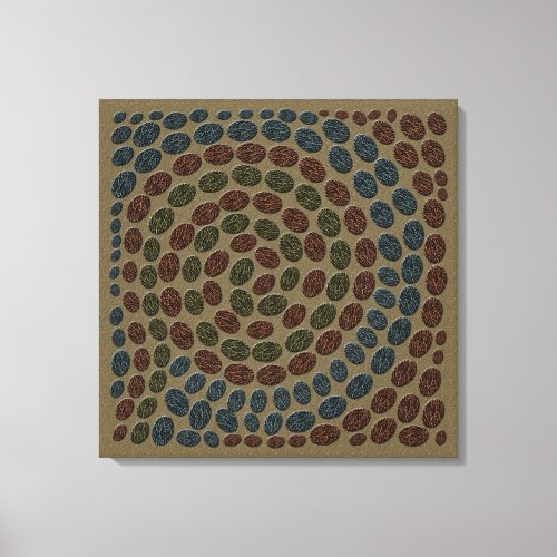 Faux Mosaic Abstract Canvas Wall Art