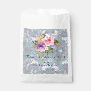 Faux Mother of Pearl Favor Bags