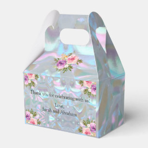 Faux Mother of Pearl Favor Boxes