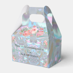 Faux Mother of Pearl Favor Boxes
