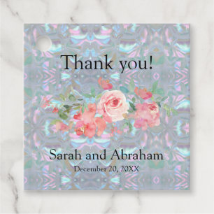 Faux Mother of Pearl Favor Tags